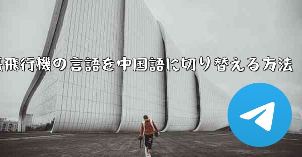 <b>紙飛行機の言語を中国語に切り替える方法</b>