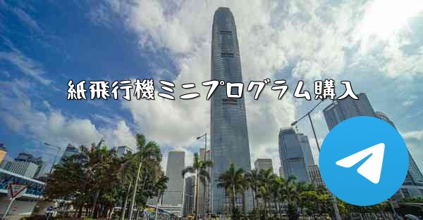 <b>紙飛行機ミニプログラム購入</b>
