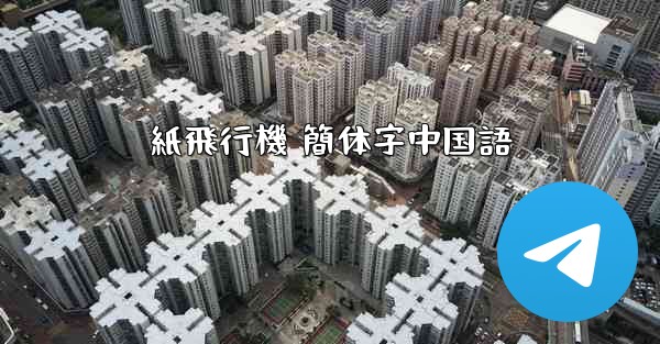 紙飛行機 簡体字中国語