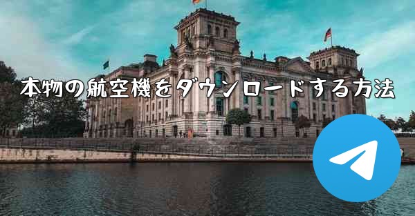 本物の航空機をダウンロードする方法