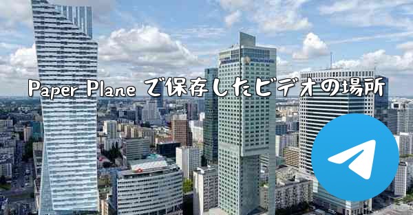 Paper Plane で保存したビデオの場所