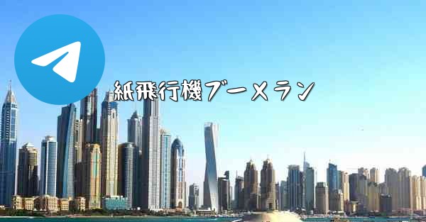 紙飛行機ブーメラン