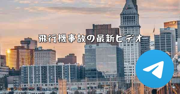 飛行機事故の最新ビデオ