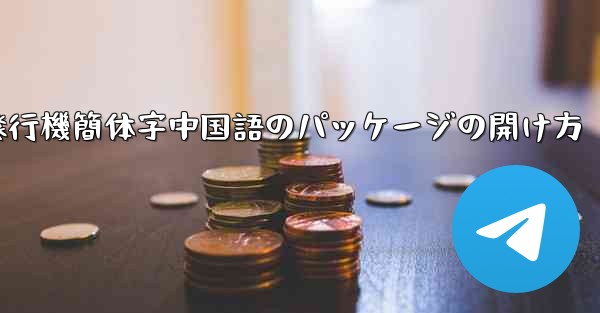 紙飛行機簡体字中国語のパッケージの開け方