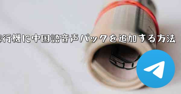 紙飛行機に中国語音声パックを追加する方法