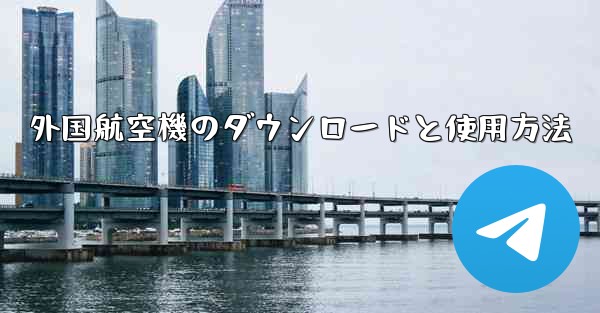 外国航空機のダウンロードと使用方法