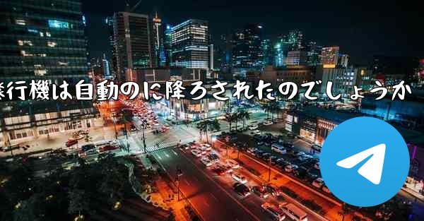 なぜ紙飛行機は自動のに降ろされたのでしょうか