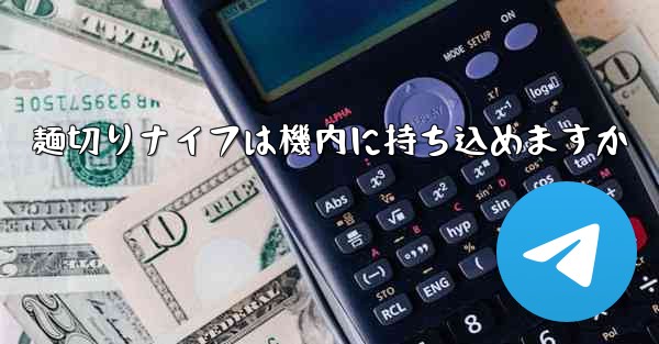麺切りナイフは機内に持ち込めますか