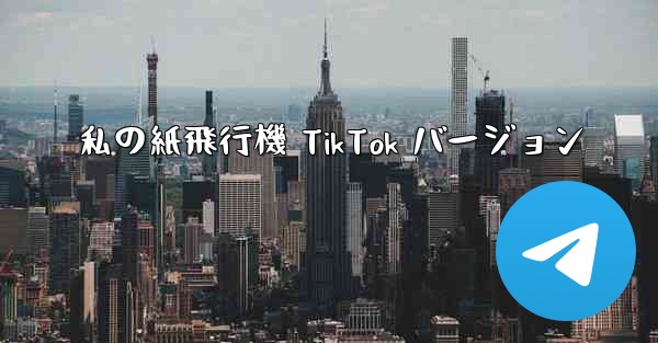 私の紙飛行機 TikTok バージョン