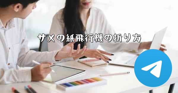 サメの紙飛行機の折り方