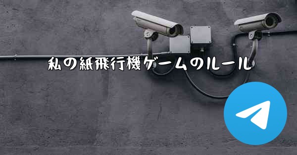 <b>私の紙飛行機ゲームのルール</b>