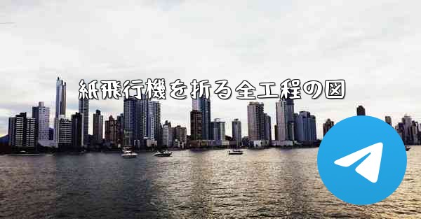 紙飛行機を折る全工程の図