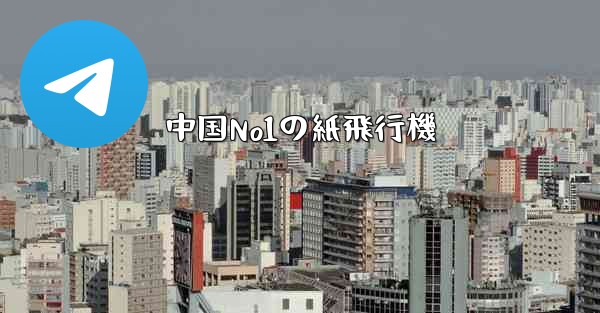 中国No1の紙飛行機