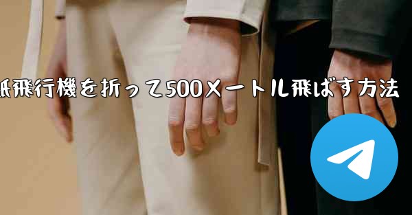 紙飛行機を折って500メートル飛ばす方法