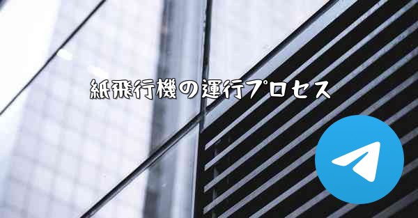 <b>紙飛行機の運行プロセス</b>