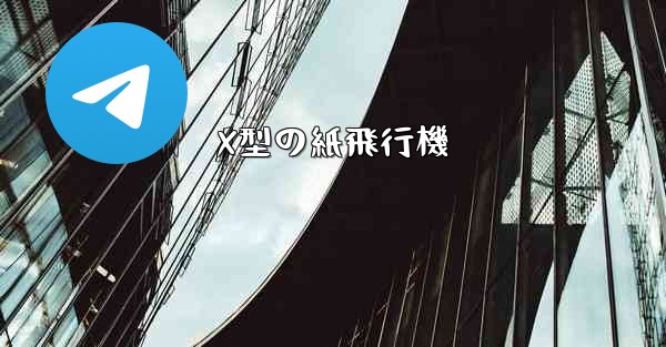 <b>X型の紙飛行機</b>