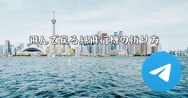 <b>飛んで戻る紙飛行機の折り方</b>