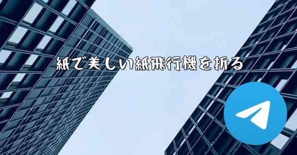 紙で美しい紙飛行機を折る