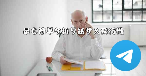 最も簡単な折り紙サメ飛行機