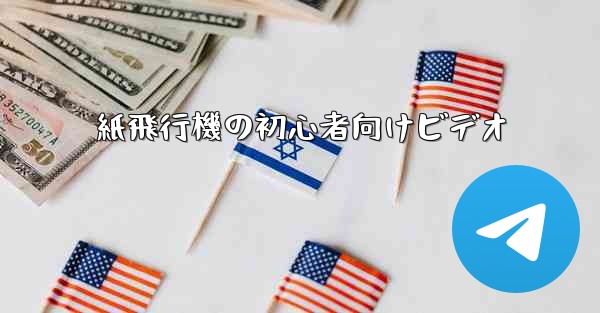 紙飛行機の初心者向けビデオ