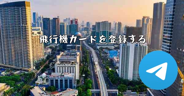 <b>飛行機カードを登録する</b>