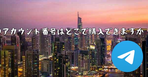 紙飛行機のアカウント番号はどこで購入できますか