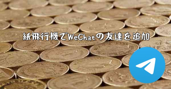 紙飛行機でWeChatの友達を追加