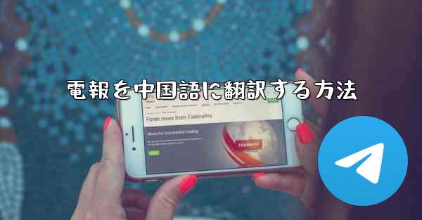 電報を中国語に翻訳する方法