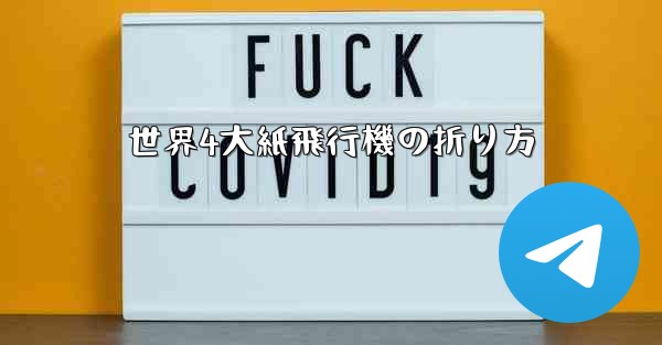 世界4大紙飛行機の折り方