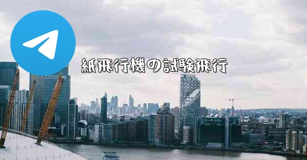 紙飛行機の試験飛行