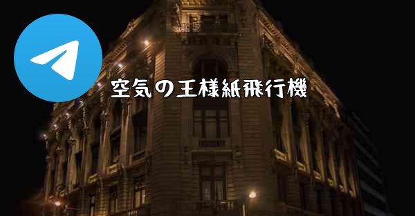 空気の王様紙飛行機