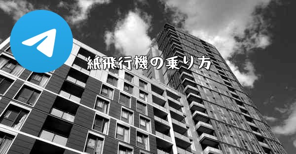 紙飛行機の乗り方