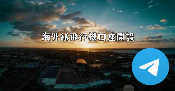 海外紙飛行機口座開設