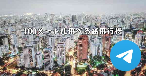 <b>100メートル飛べる紙飛行機</b>