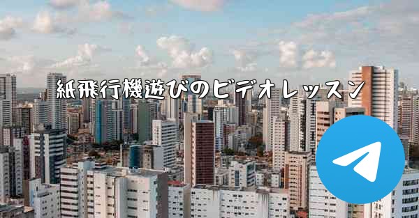 紙飛行機遊びのビデオレッスン
