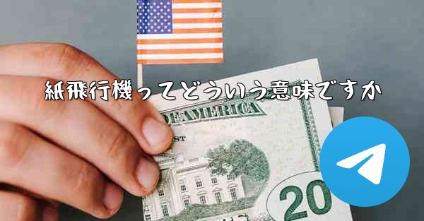 紙飛行機ってどういう意味ですか