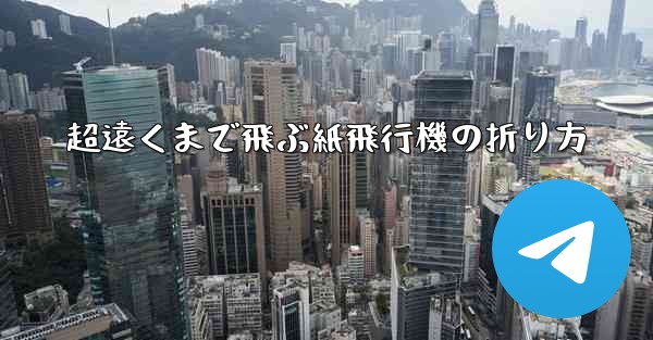<b>超遠くまで飛ぶ紙飛行機の折り方</b>