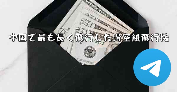 中国で最も長く飛行した滑空紙飛行機