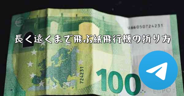 <b>長く遠くまで飛ぶ紙飛行機の折り方</b>