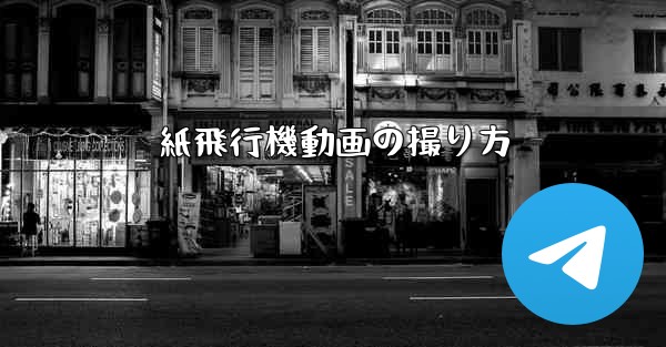 <b>紙飛行機動画の撮り方</b>