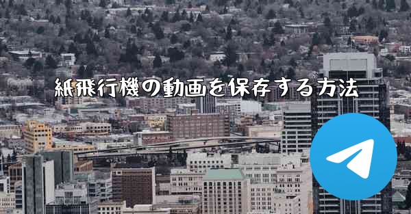 紙飛行機の動画を保存する方法