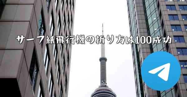 サーフ紙飛行機の折り方は100成功