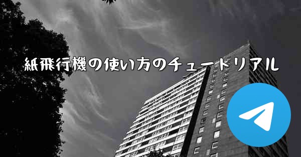 <b>紙飛行機の使い方のチュートリアル</b>