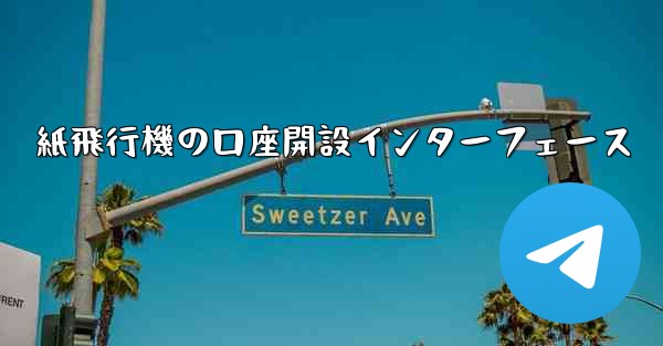 紙飛行機の口座開設インターフェース