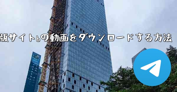 パソコン版サイトbの動画をダウンロードする方法