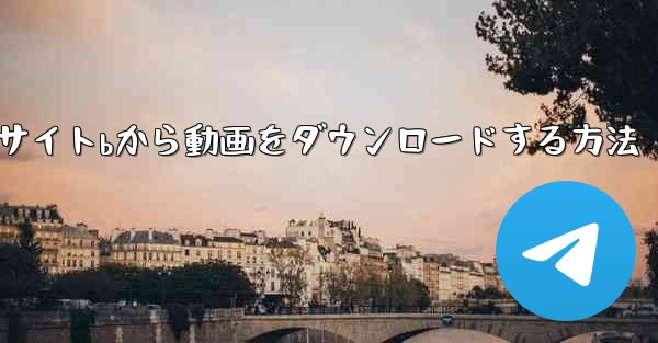 <b>パソコンでサイトbから動画をダウンロードする方法</b>